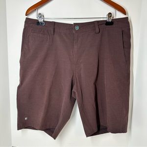 Linksoul Chino Shorts Size 36 solid Boardwalker shorts, gently used. Dark red.